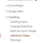 robots.txt tester Google Webmaster Tools